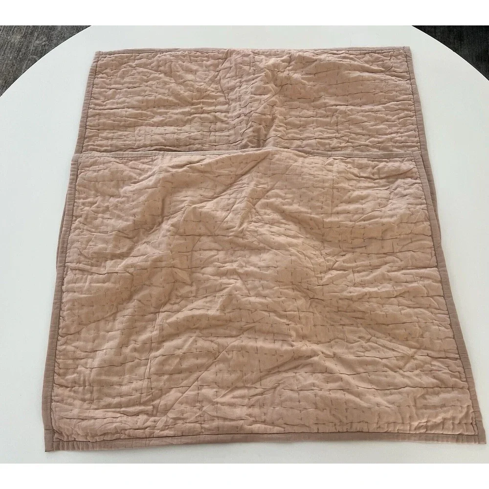 Restoration Hardware RH Teen Set 2 Pink Desert Rose Silk Blend Pillow Shams‎